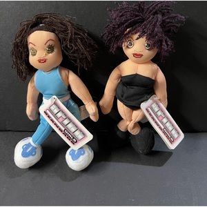 Spice Girls 8" Bean Bag Plush Doll Y2K Singer 1998 Lot Of 2